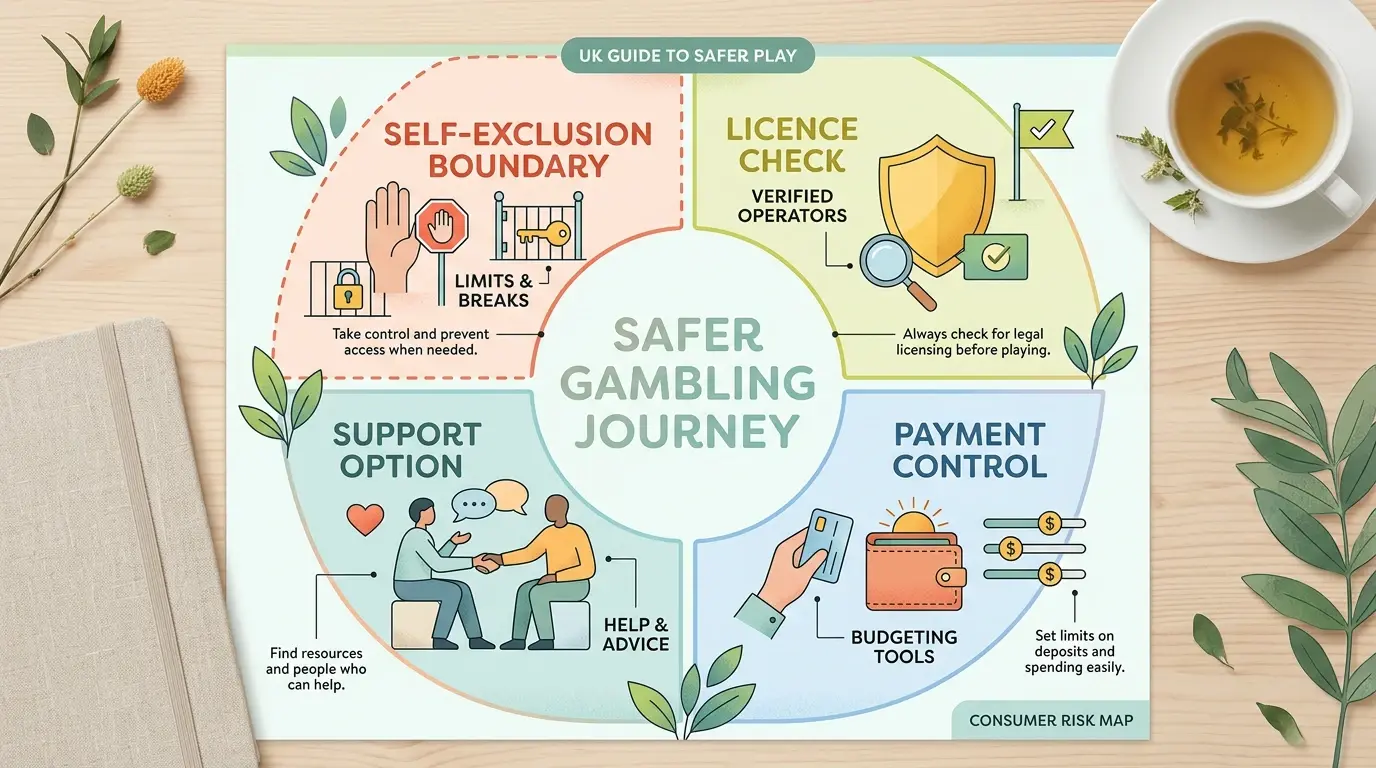 A simple risk map showing licensing, payments, identity checks and support as separate decisions